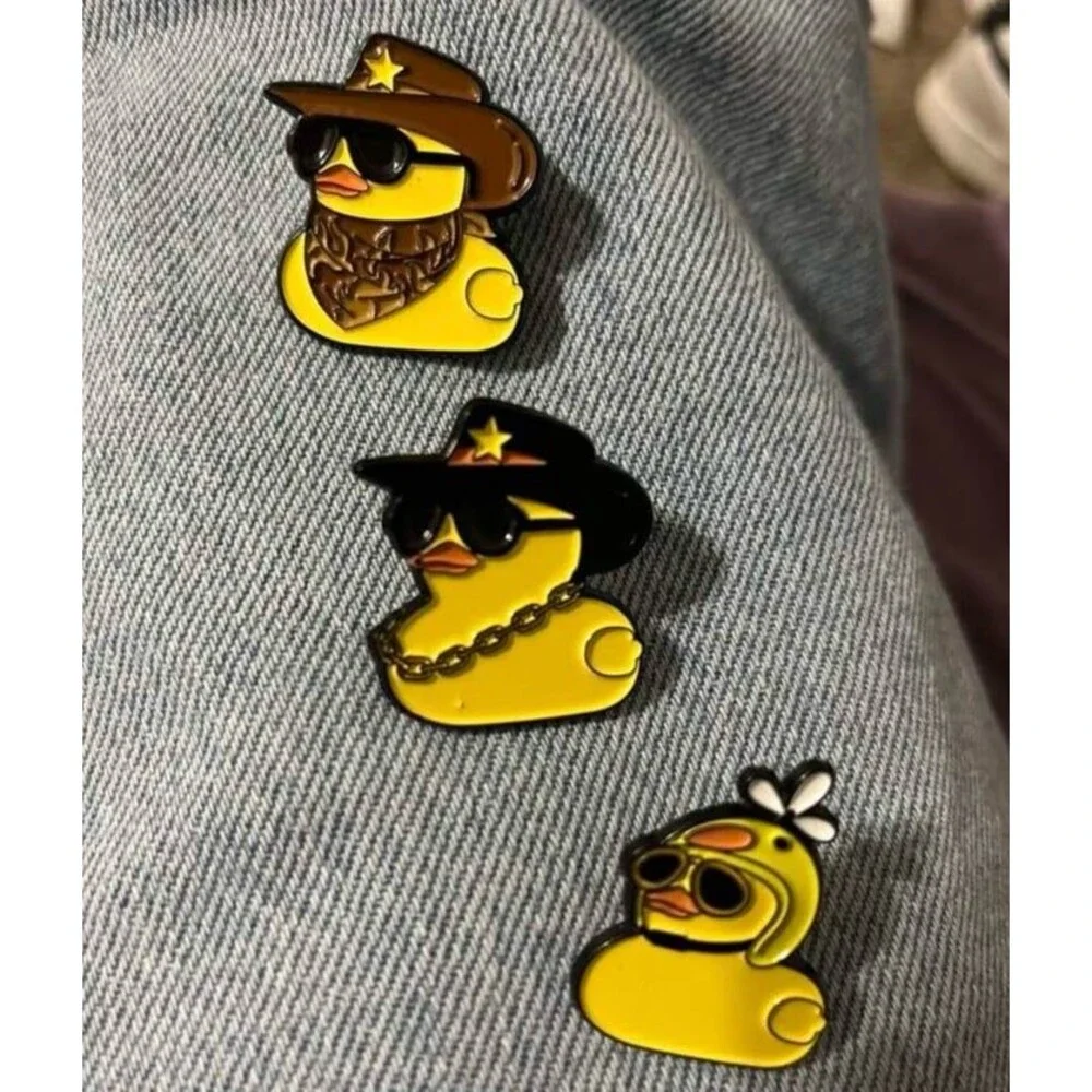 Rubber Duckie Cowboy Sheriff Enamel Pin